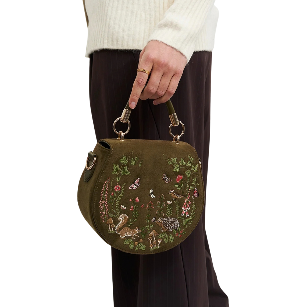 Charlotte Meadow Scene Saddle Bag - Fable England