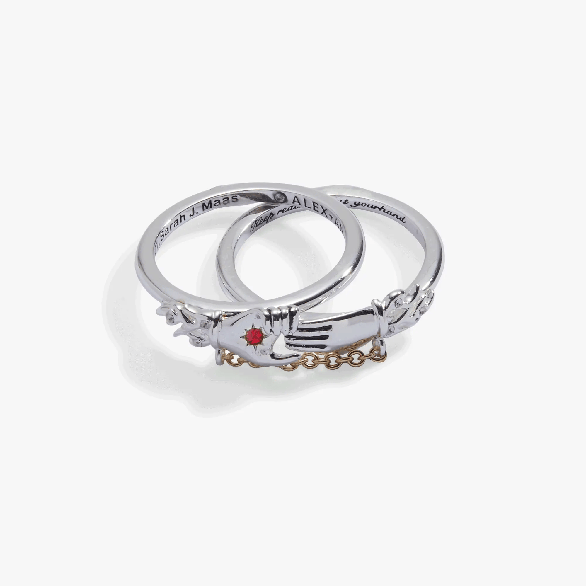 A Court of Thorns and Roses Nesta & Cassian Ring Set of 2 - Alex + Ani