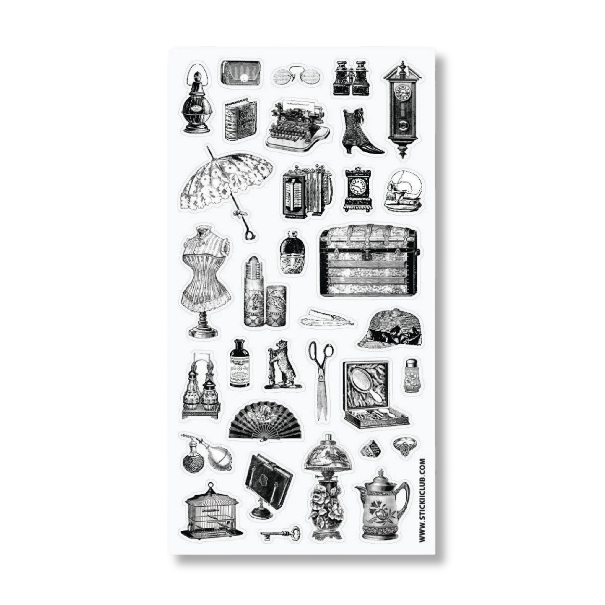 All The Antiques Sticker Sheet