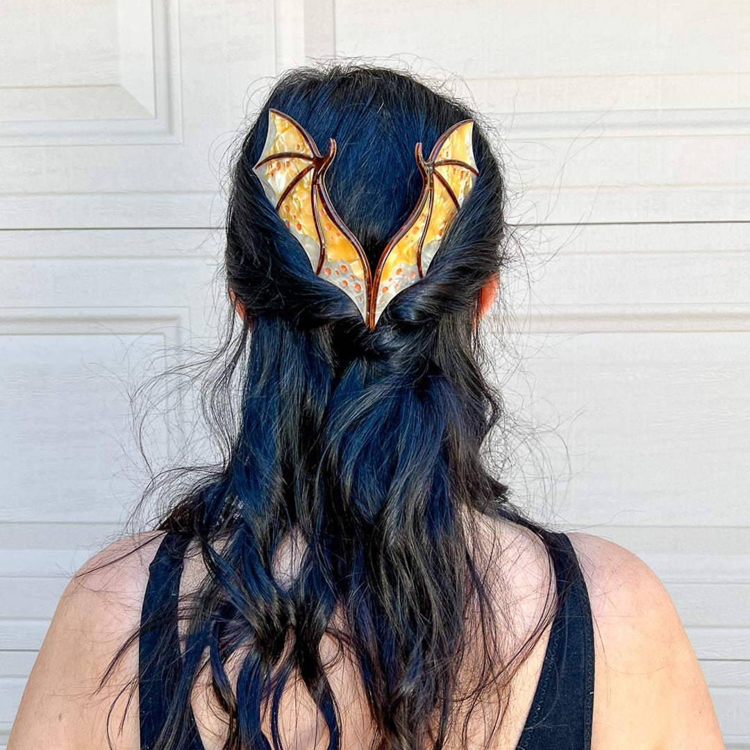 Gold Dragon Wing Comb Set