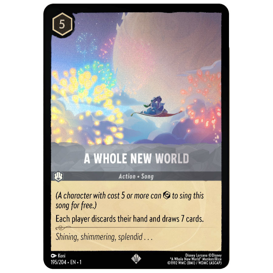 A Whole New World - Super Rare - Foil