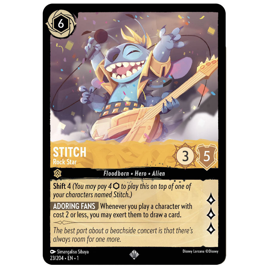 Stitch - Rock Star - Super Rare - Standard
