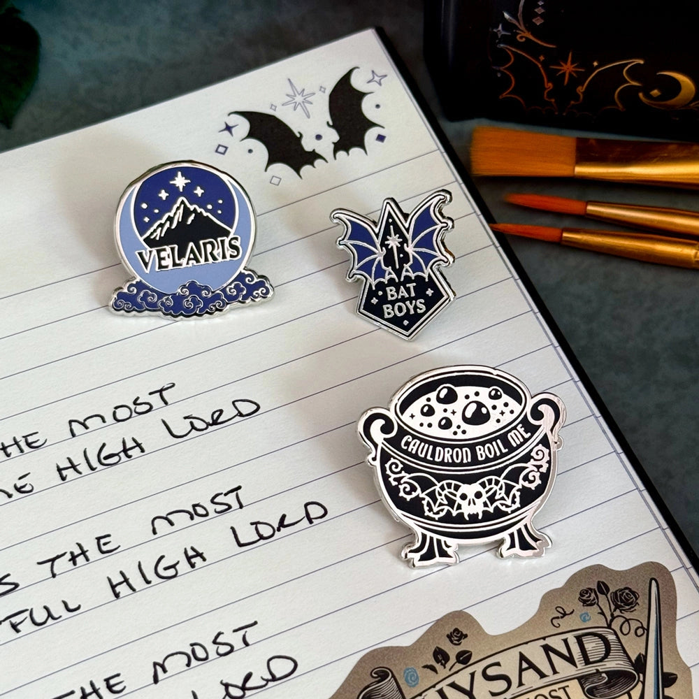 A Court of Thorns and Roses Enamel Pins