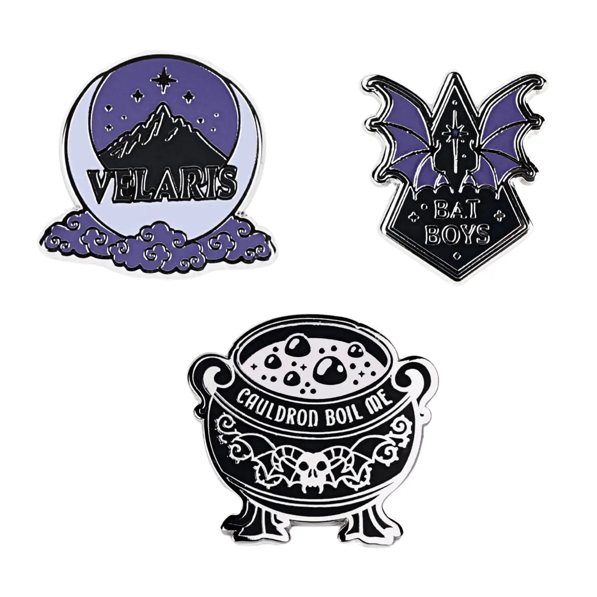 A Court of Thorns and Roses Enamel Pins