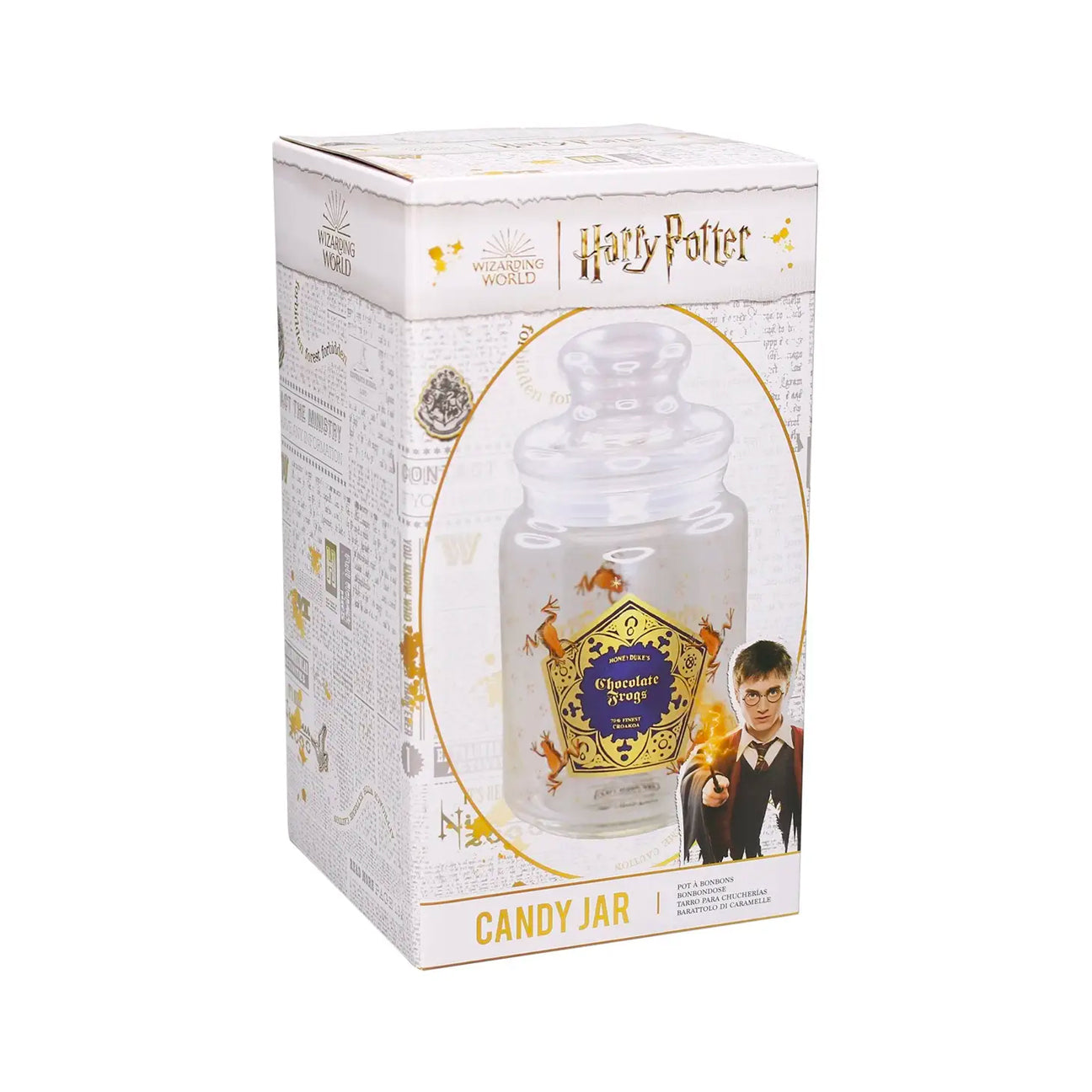 Chocolate Frog Glass Candy Jar