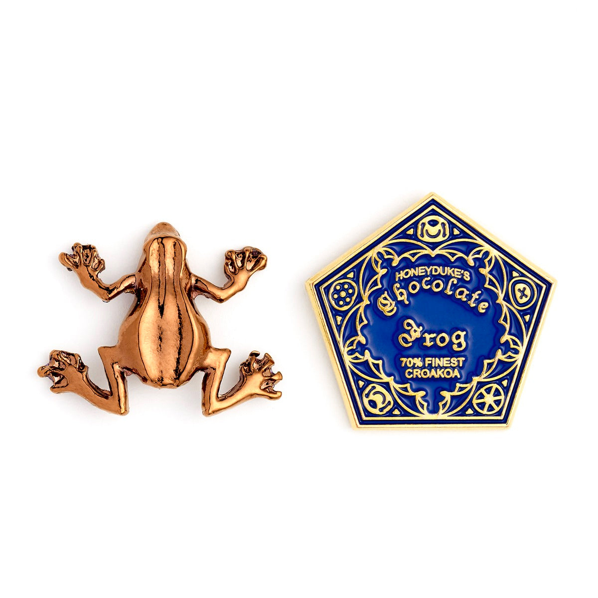 Chocolate Frog Ornament with Pin Badge