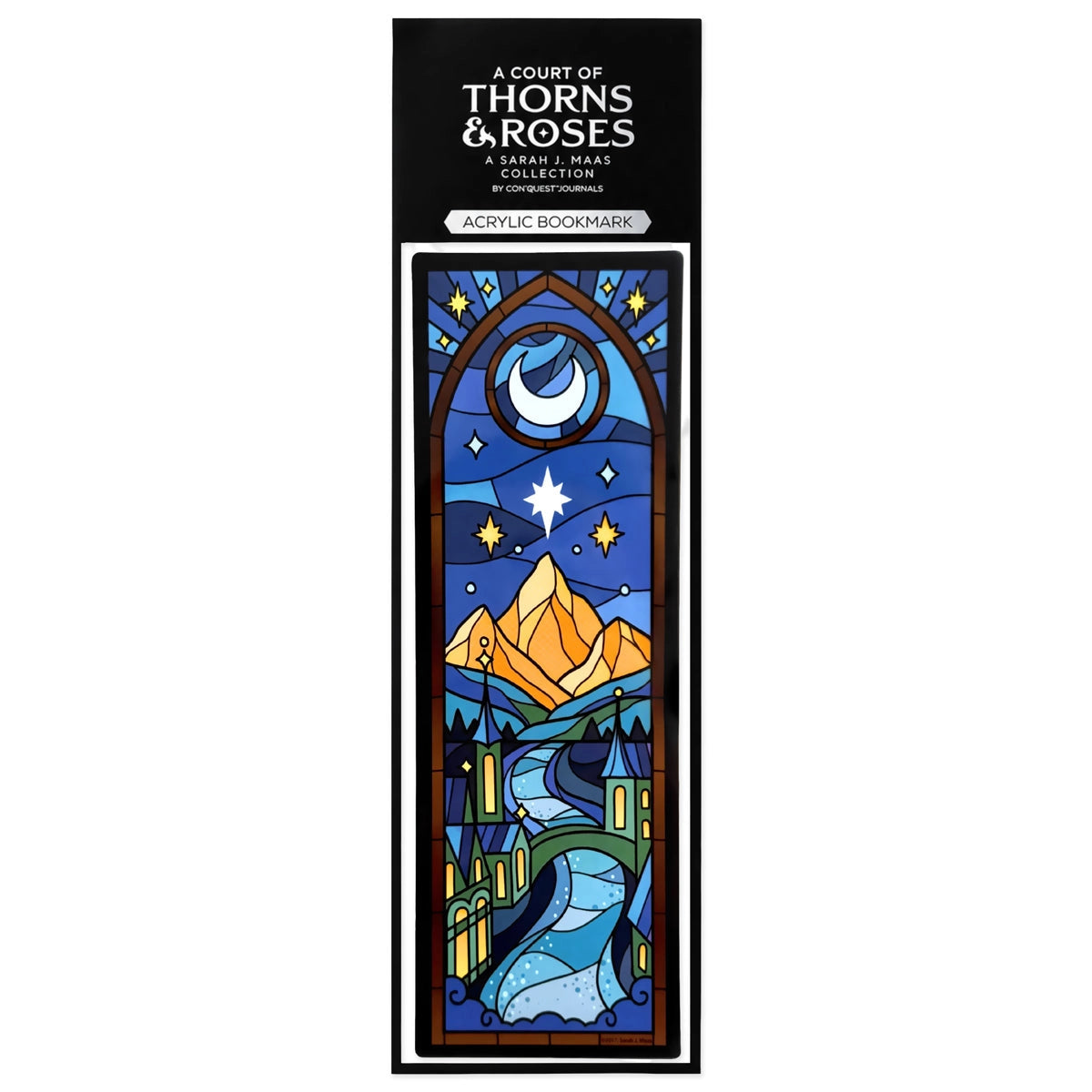 A Court of Thorns and Roses Stained Glass Window Bookmark