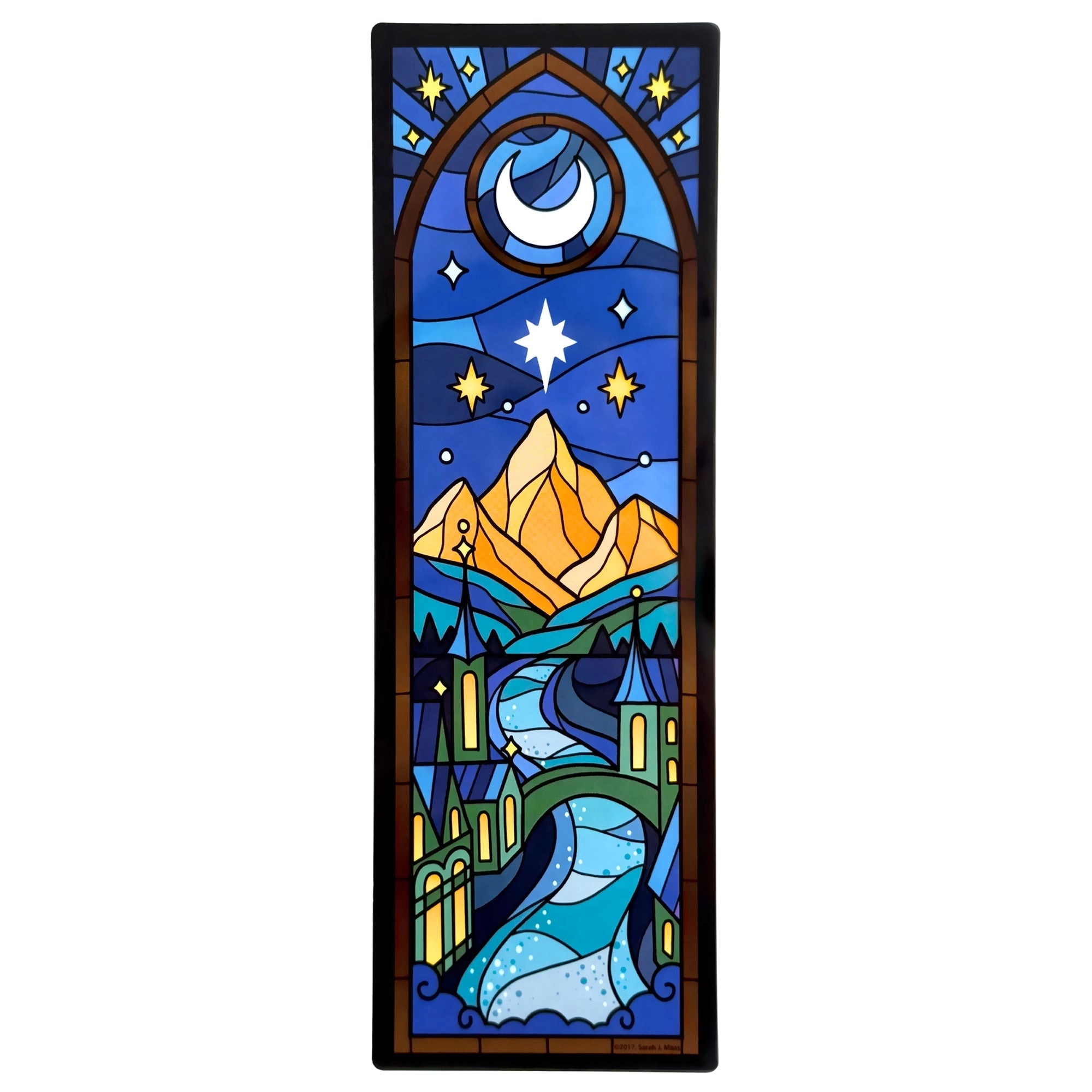 A Court of Thorns and Roses Stained Glass Window Bookmark