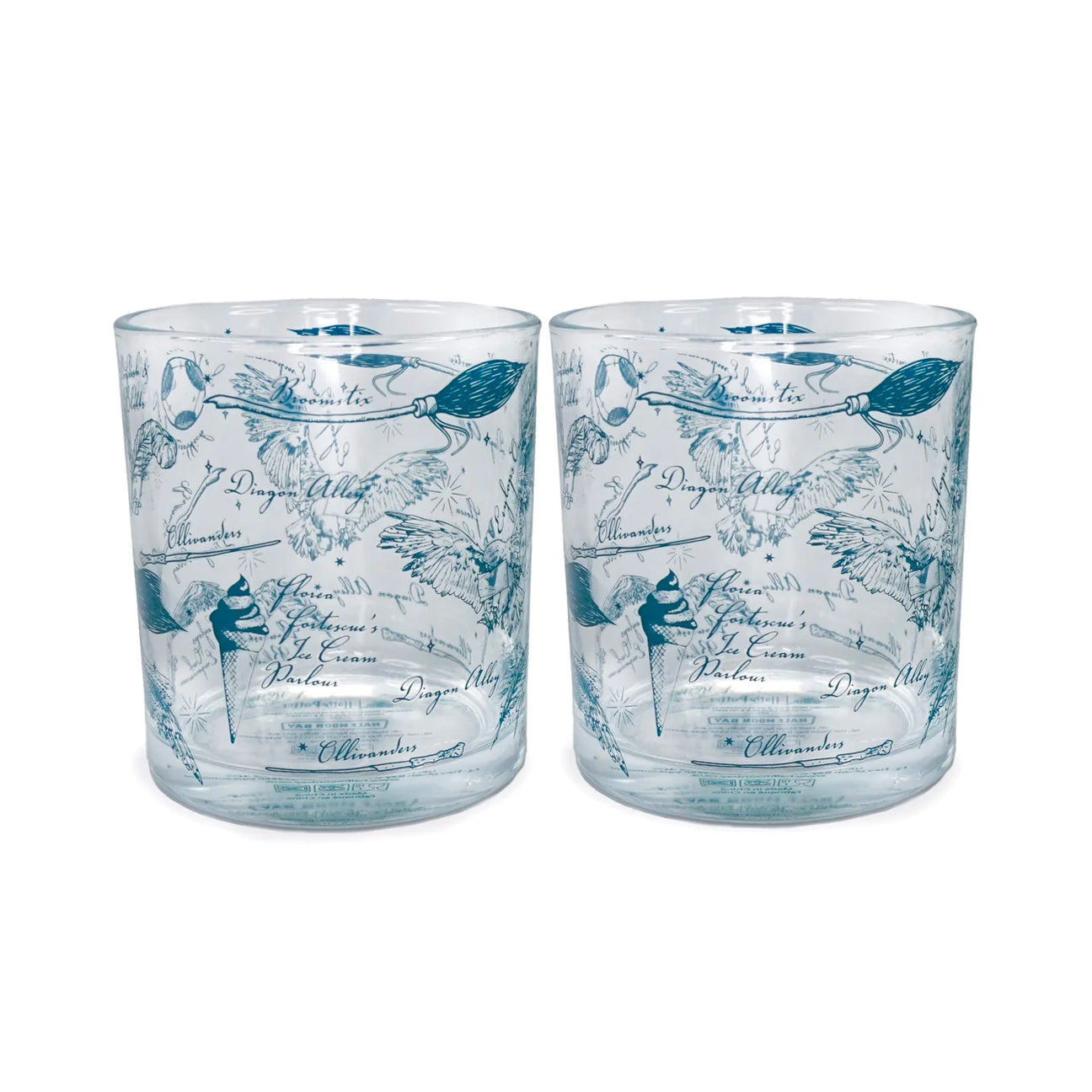 Diagon Alley Glasses, set of 2