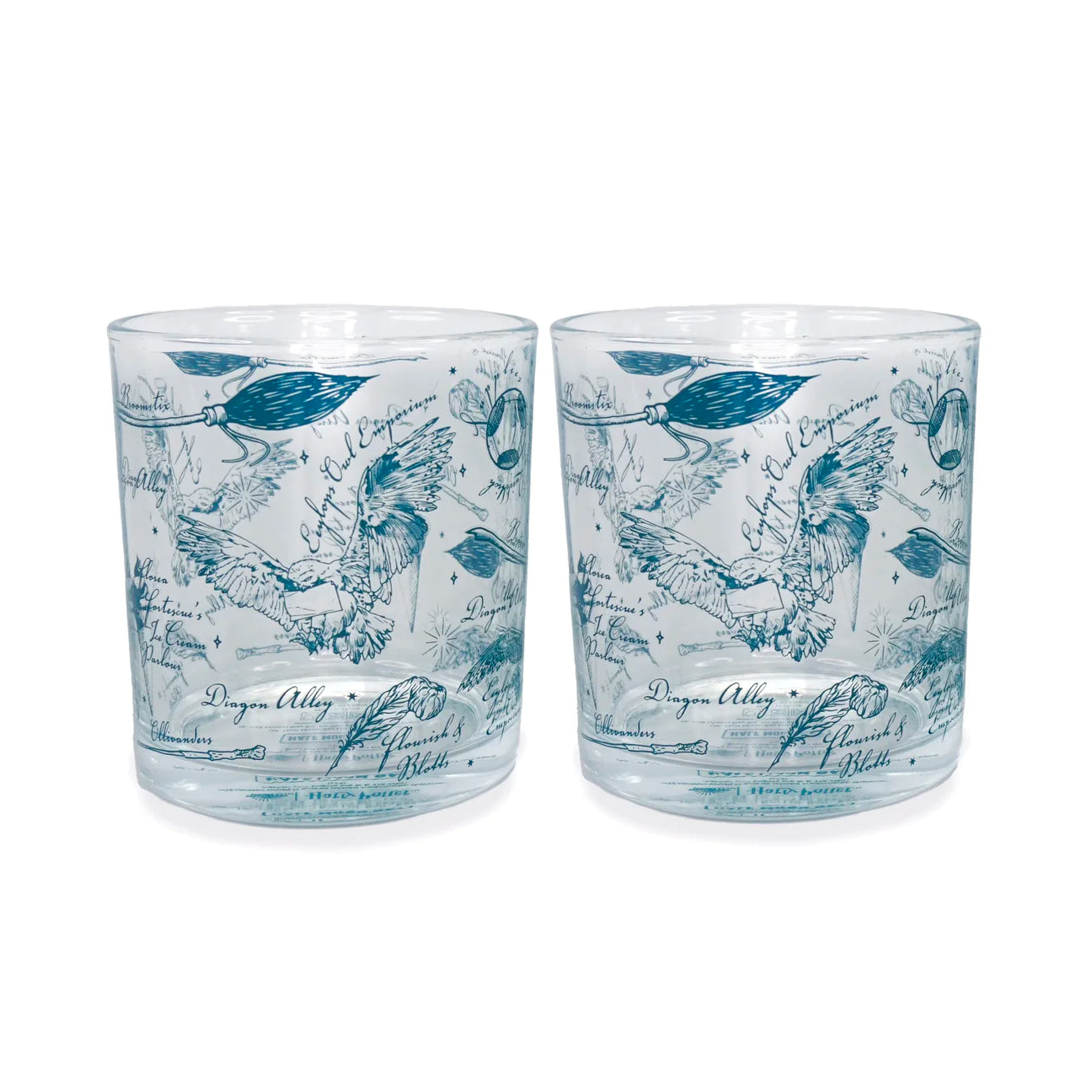 Diagon Alley Glasses, set of 2