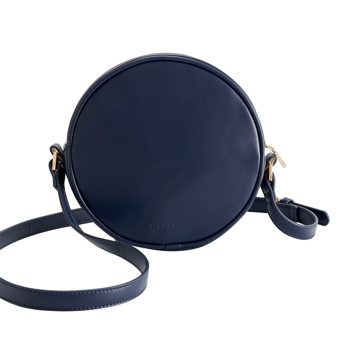 Chloe Dormouse Embroidered Circle Purse (Navy) - Fable England
