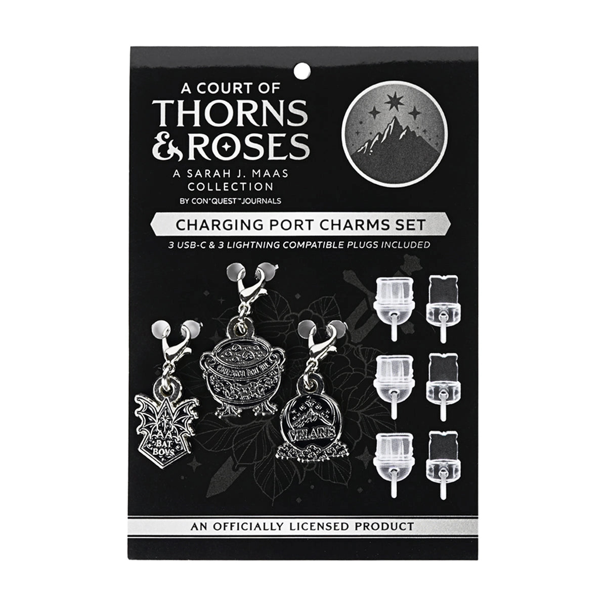 A Court of Thorns and Roses Dust Plug Charms