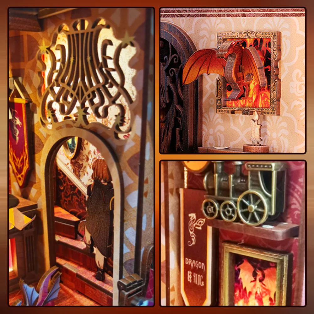 Flame Common Room DIY Book Nook Kit