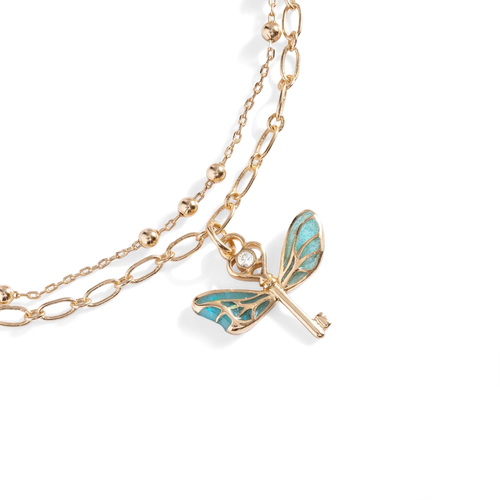 Flying Key Charm Bracelet