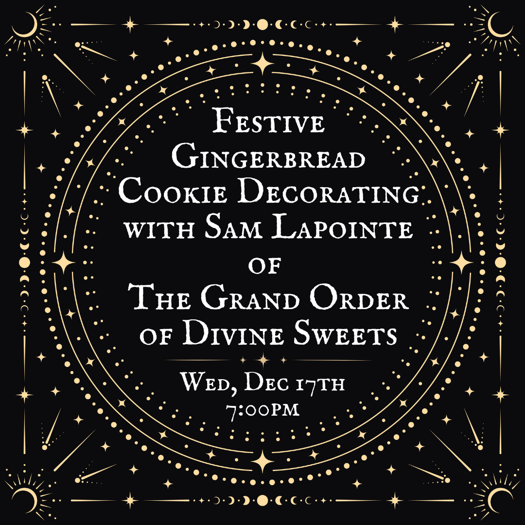 Festive Gingerbread Cookie Decorating with Sam Lapointe of  The Grand Order of Divine Sweets