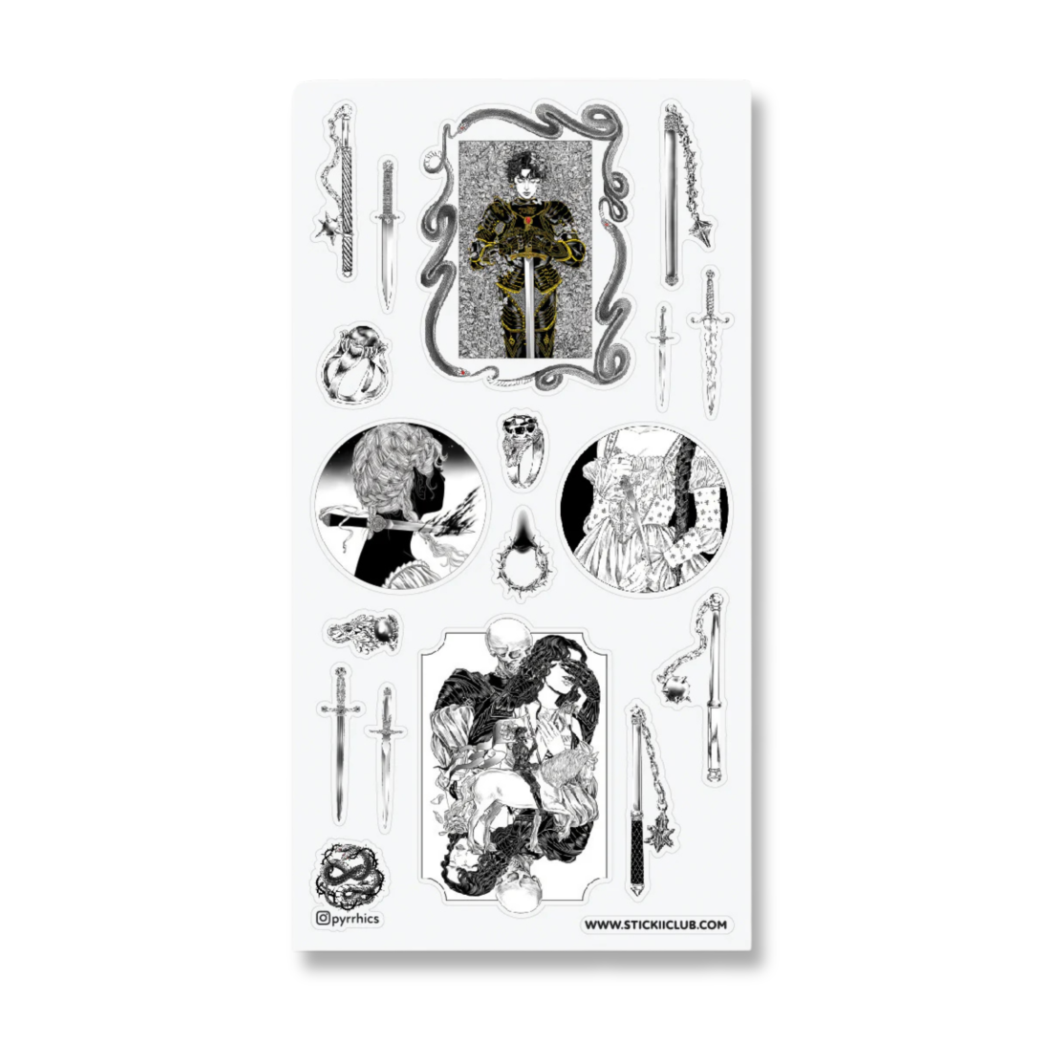 Heroic Heart Sticker Sheet