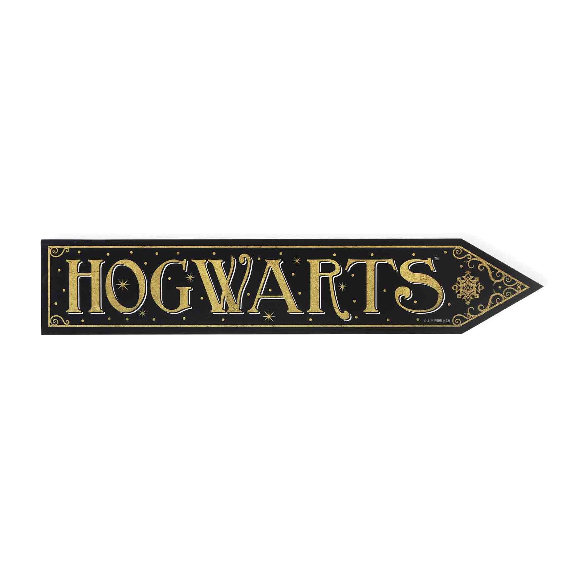 Hogwarts Arrow Wood Sign