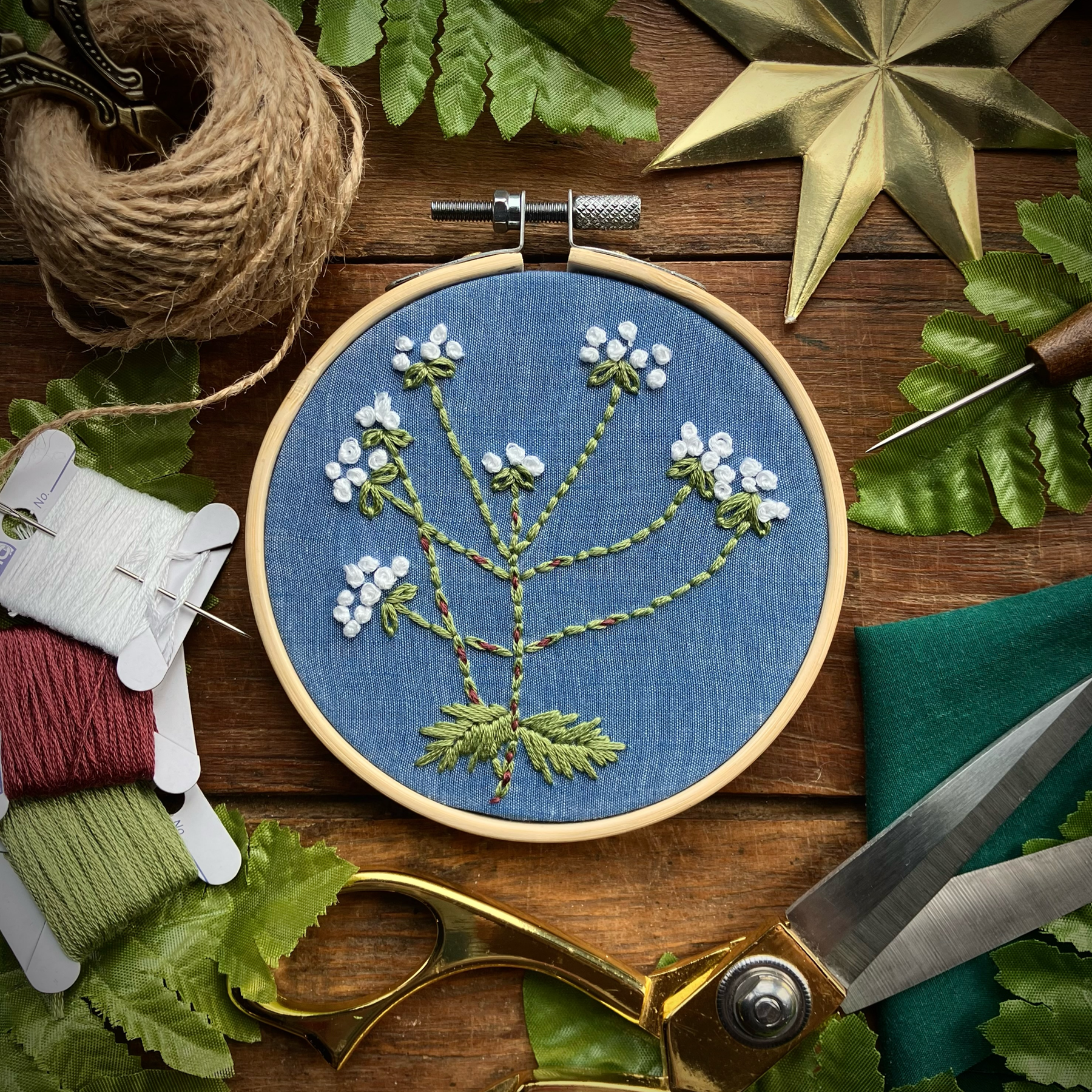 A Poisonous Plant Pocket Guide Workshop: Intro to Embroidery & Giant Hogweed - April 10th with Sarah Zanchetta