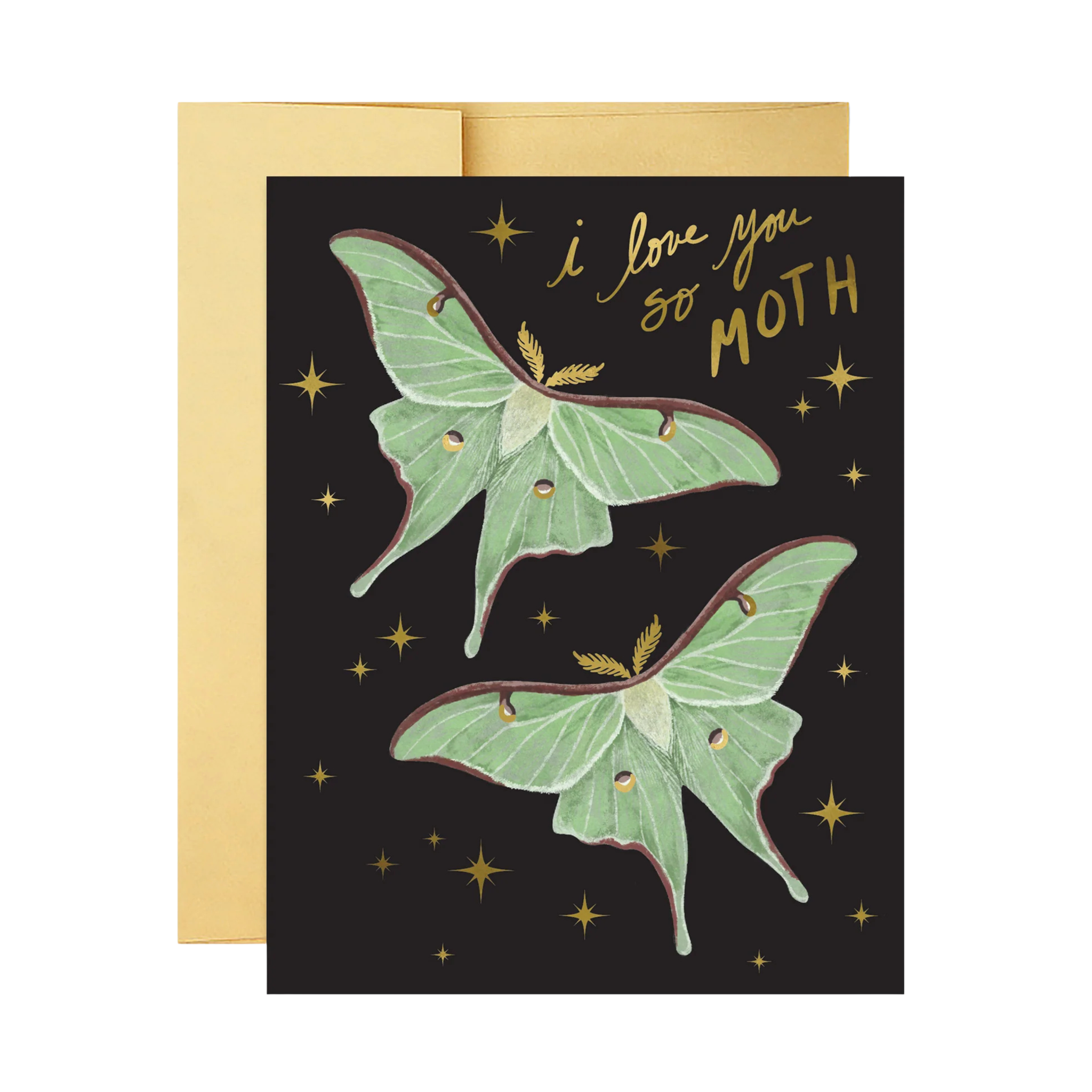 I Love You So Moth Card