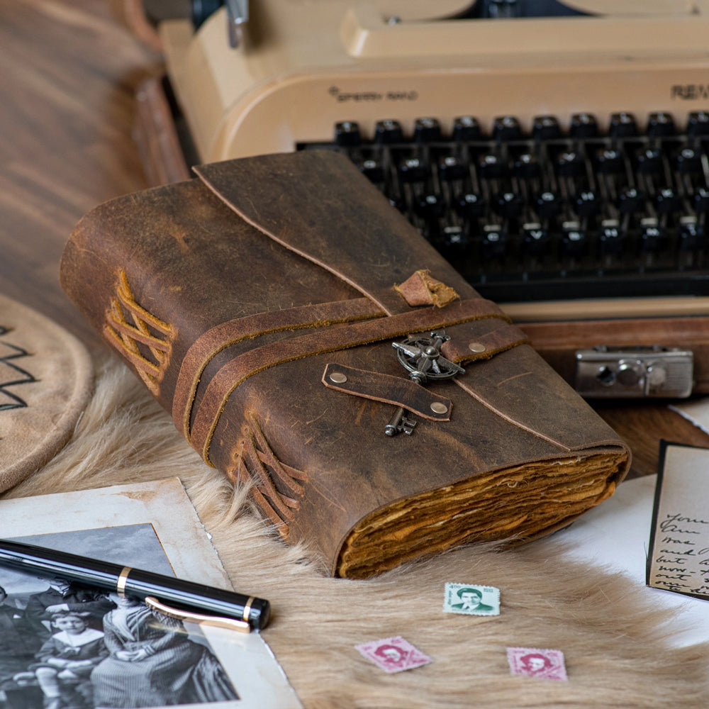 Timeless Traveller's Leather Bound Journal