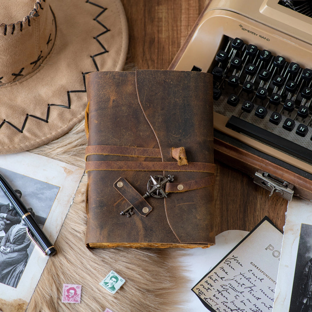 Timeless Traveller's Leather Bound Journal