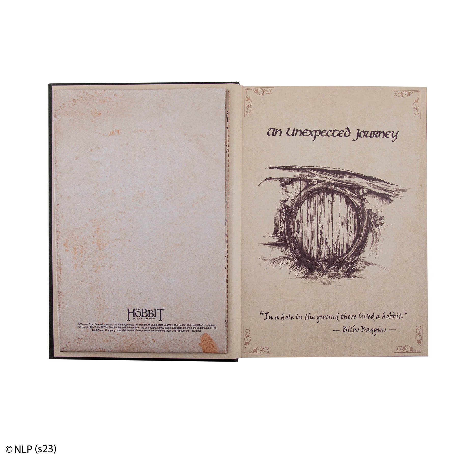 An Unexpected Journey Hardcover Notebook with Foldable Map