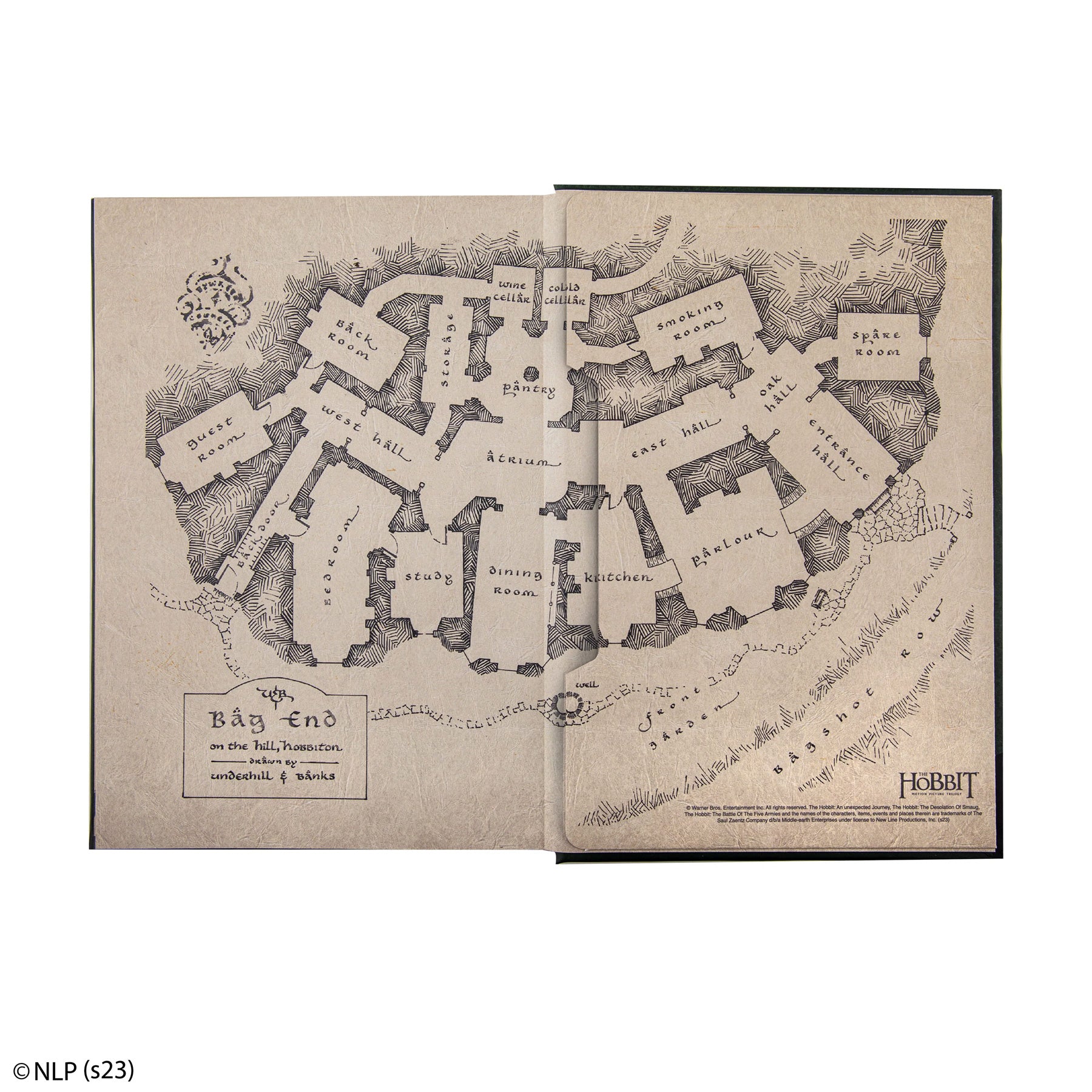 An Unexpected Journey Hardcover Notebook with Foldable Map