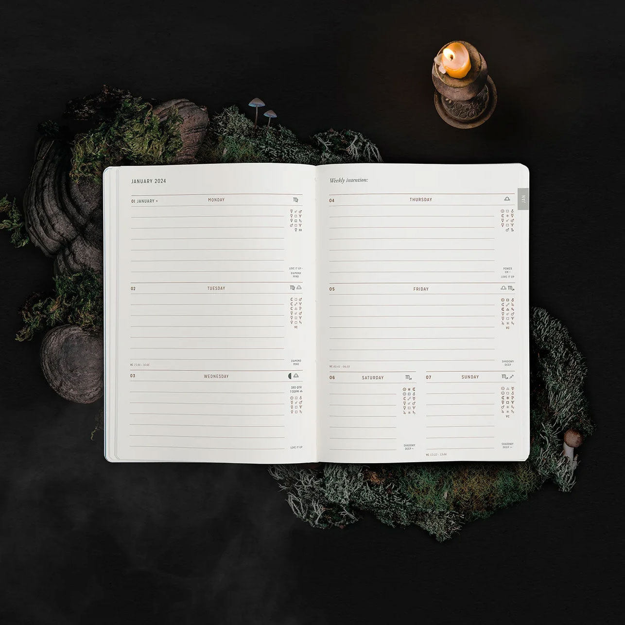 Magic of I 2024 Astrological Planner - White
