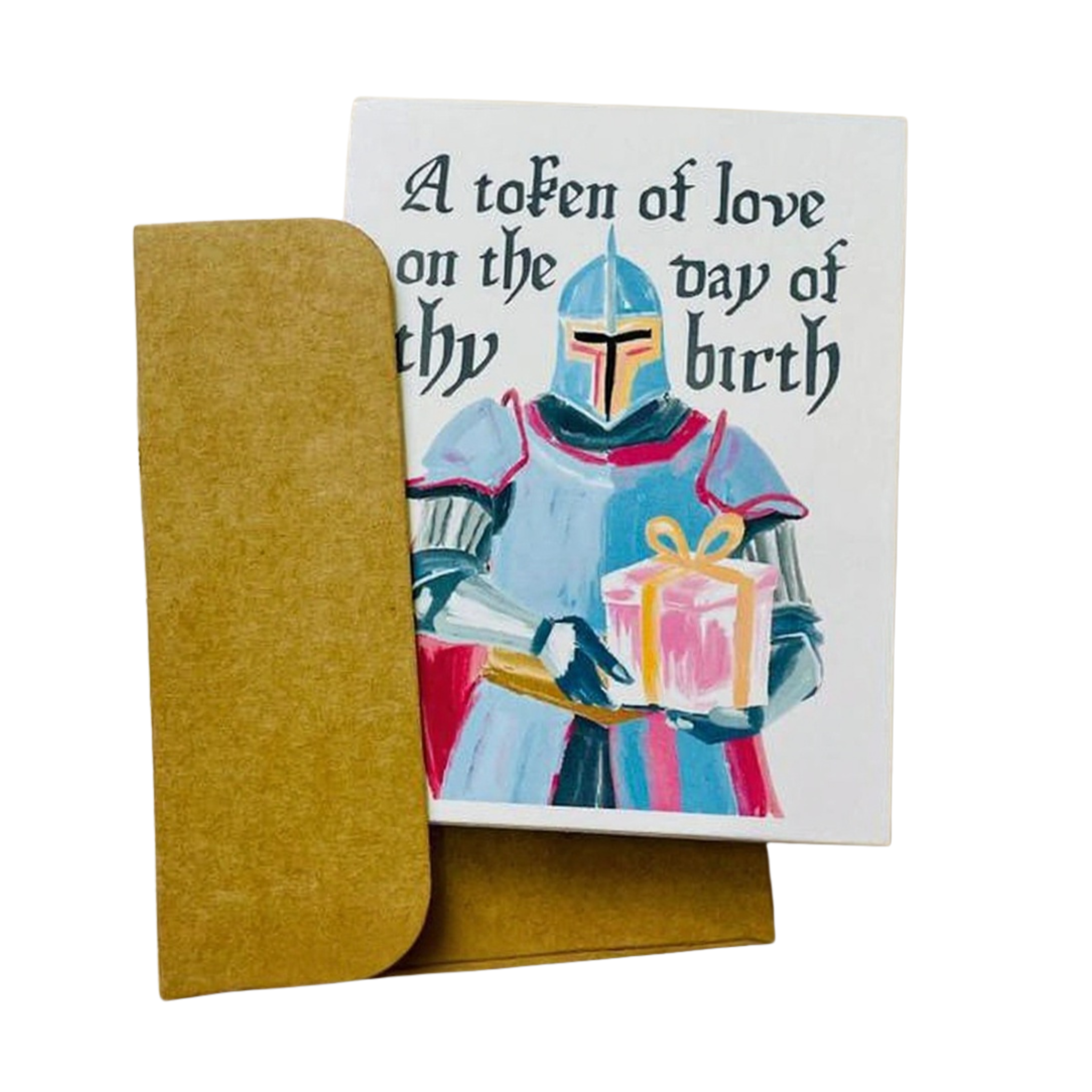 Medieval Knight Kraft Birthday Card
