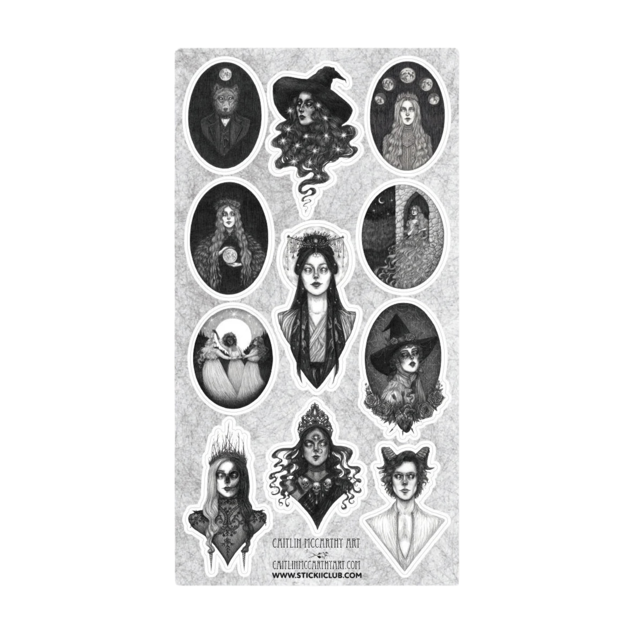 Moonlit Coven Visions Sticker Sheet