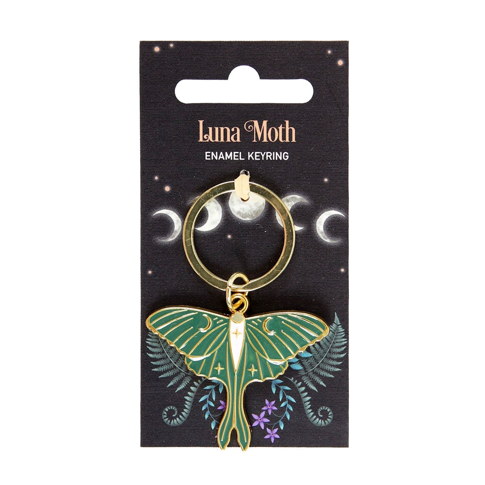 Luna Moth Keyring