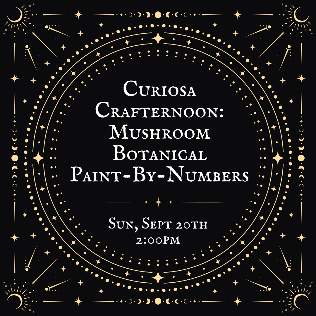 Crafternoon: Mushroom Botanical Paint-By-Numbers