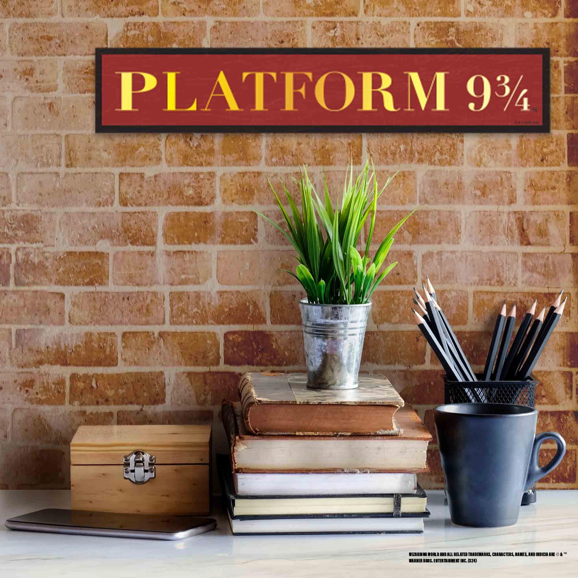Platform 9 3/4 Wood Sign