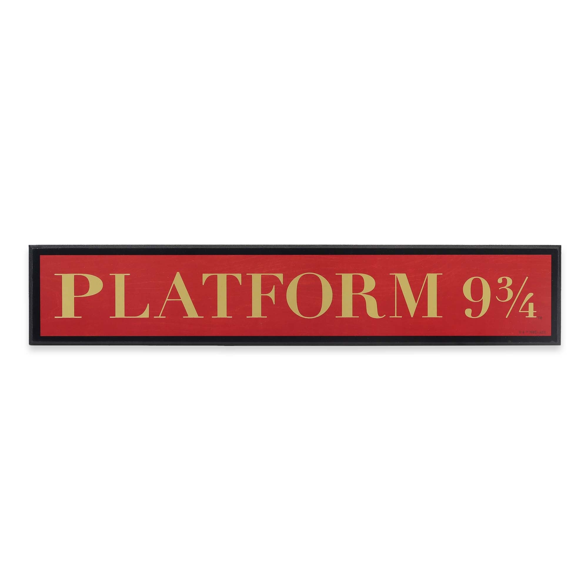 Platform 9 3/4 Wood Sign