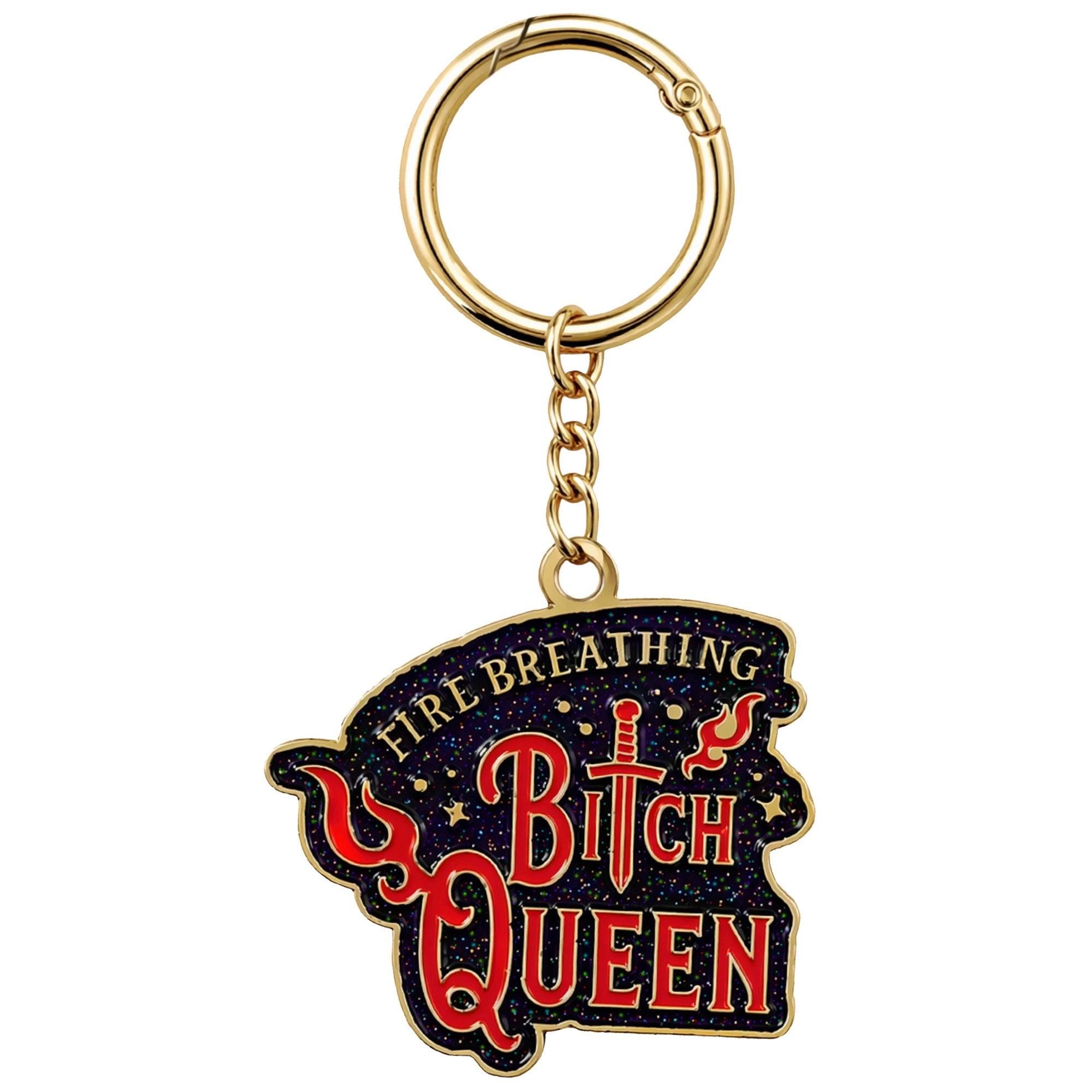 Throne of Glass 'Fire Breathing B*tch Queen' Bag Charm