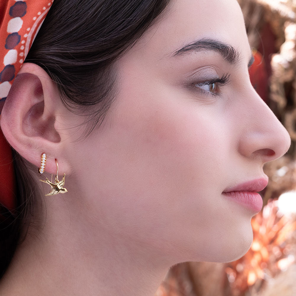 Swallow Drop Earrings