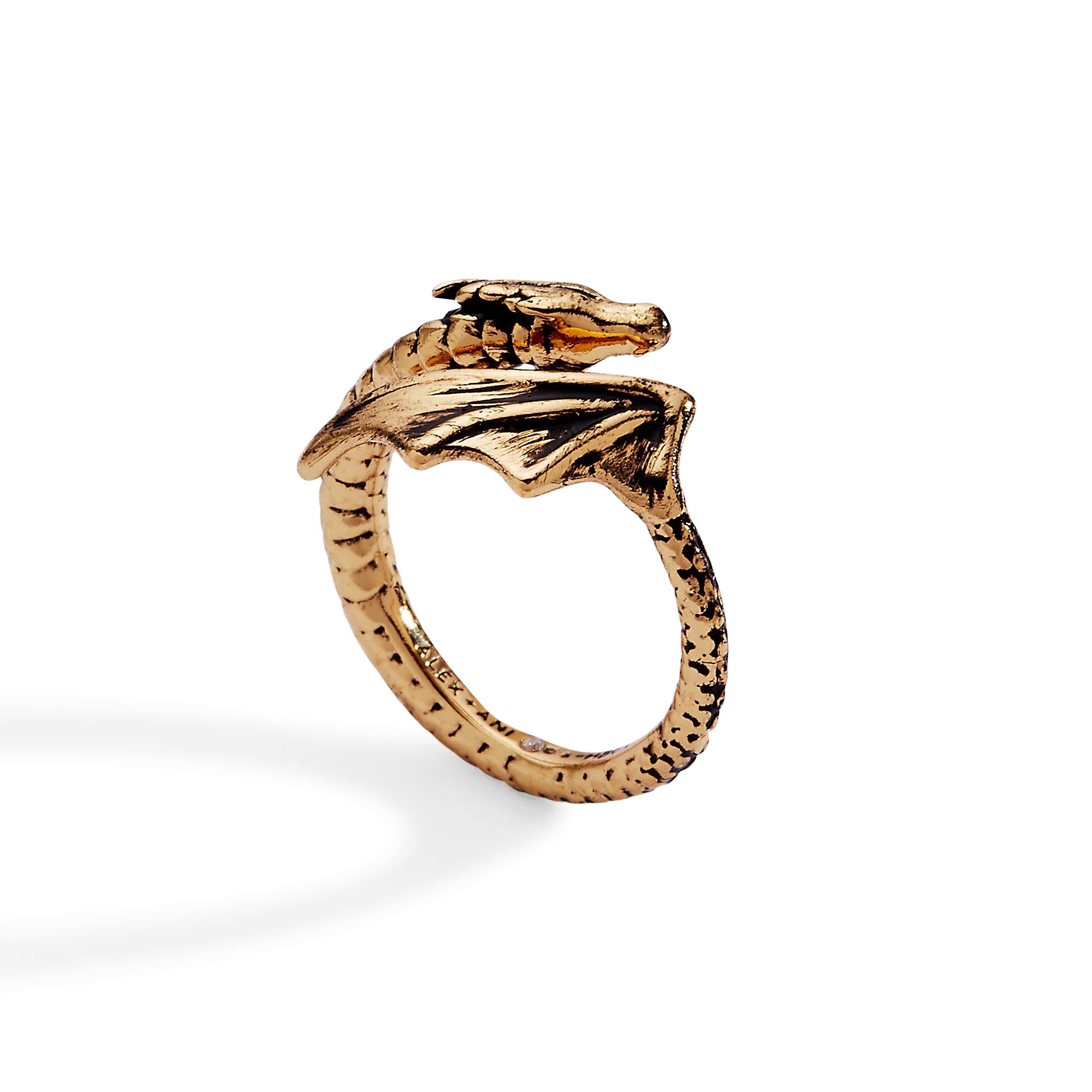 House of the Dragon Gold Syrax Bypass Ring - Alex + Ani