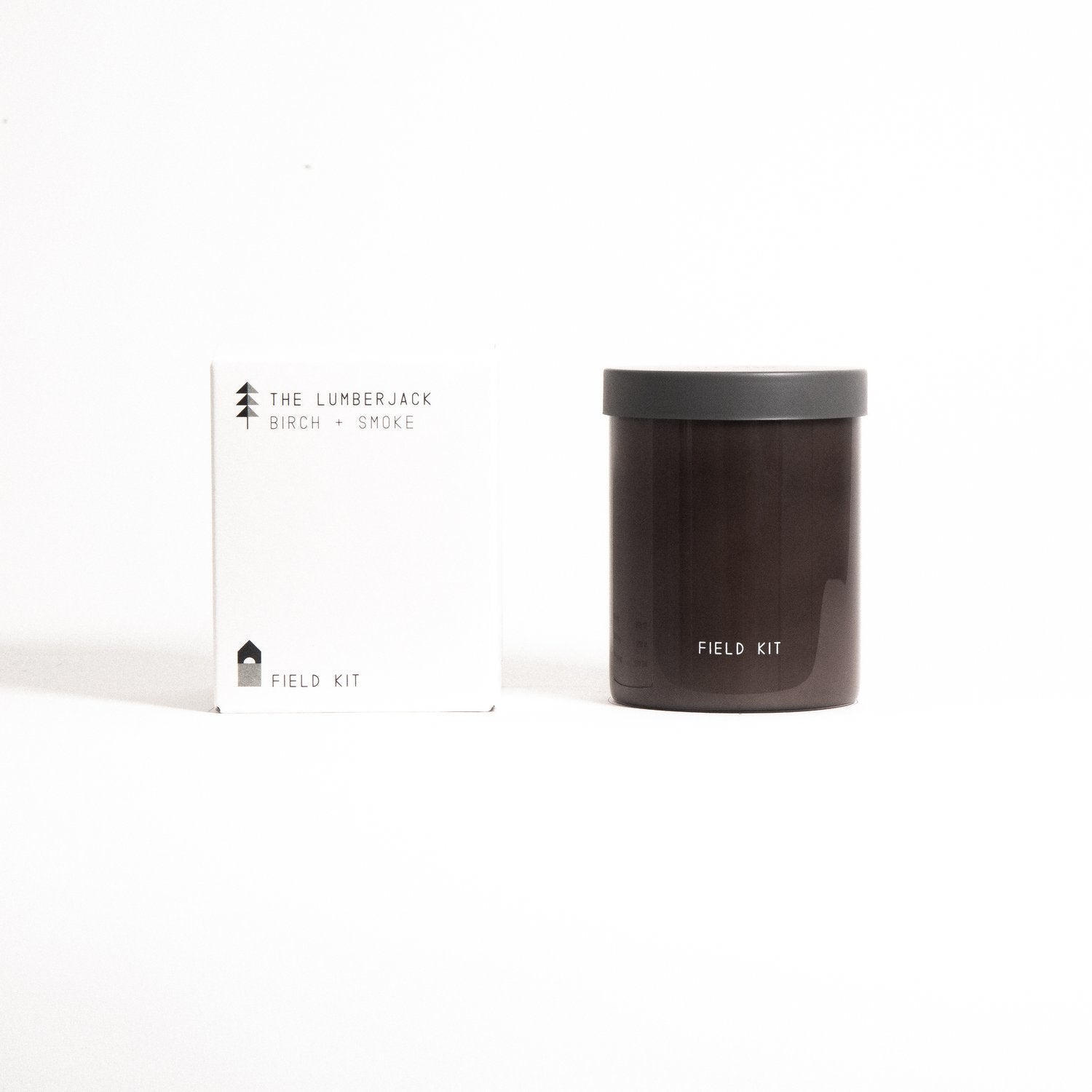 The Lumberjack Glass Candle -Birch + Smoke
