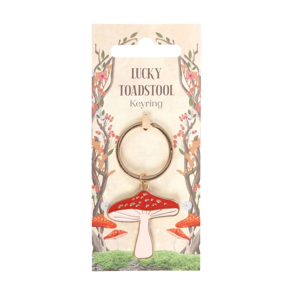Lucky Toadstool Keyring