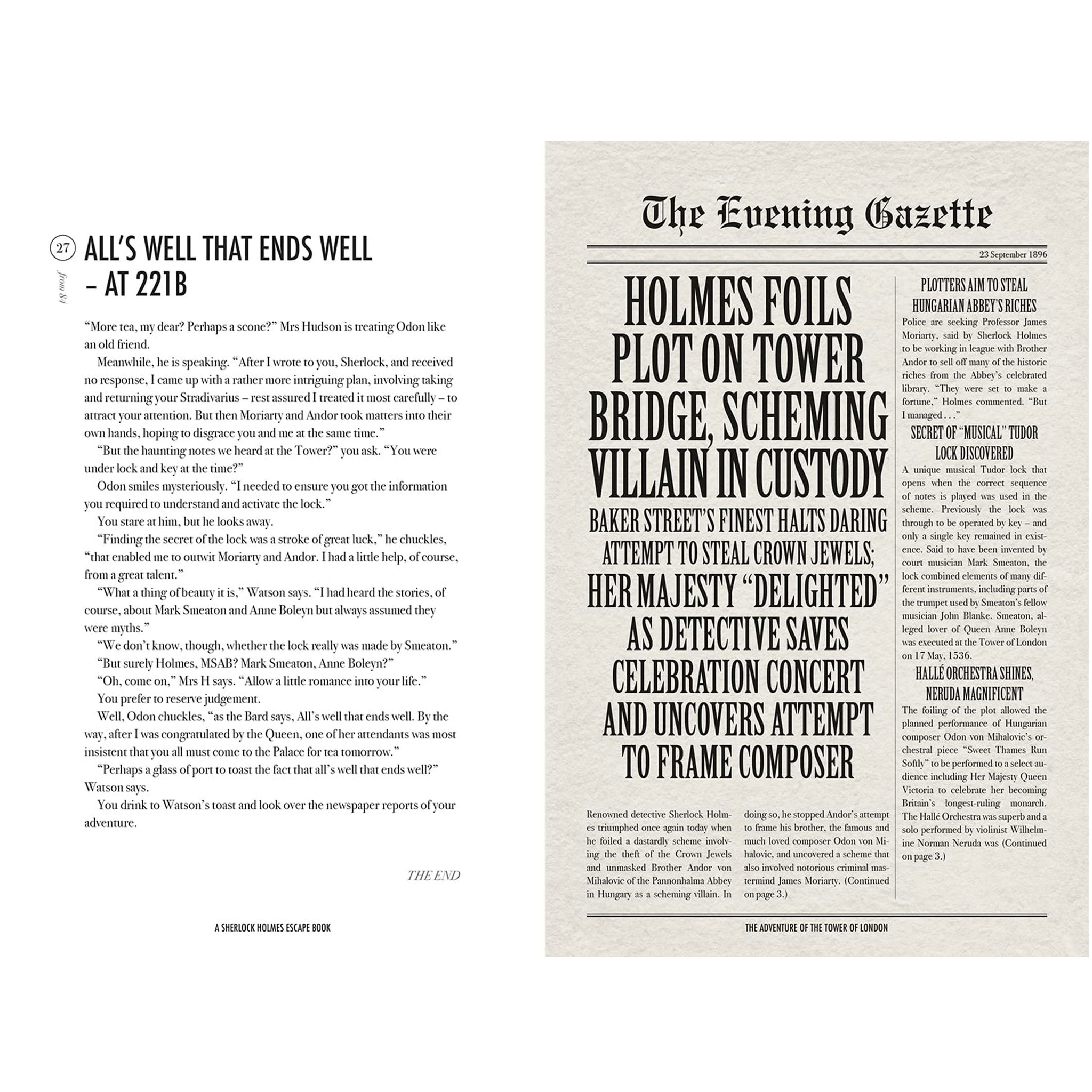 A Sherlock Holmes Escape Book: The Adventure of the Tower of London