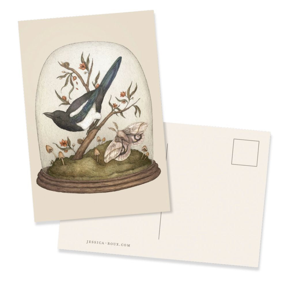 One for Sorrow Postcard - Jessica Roux