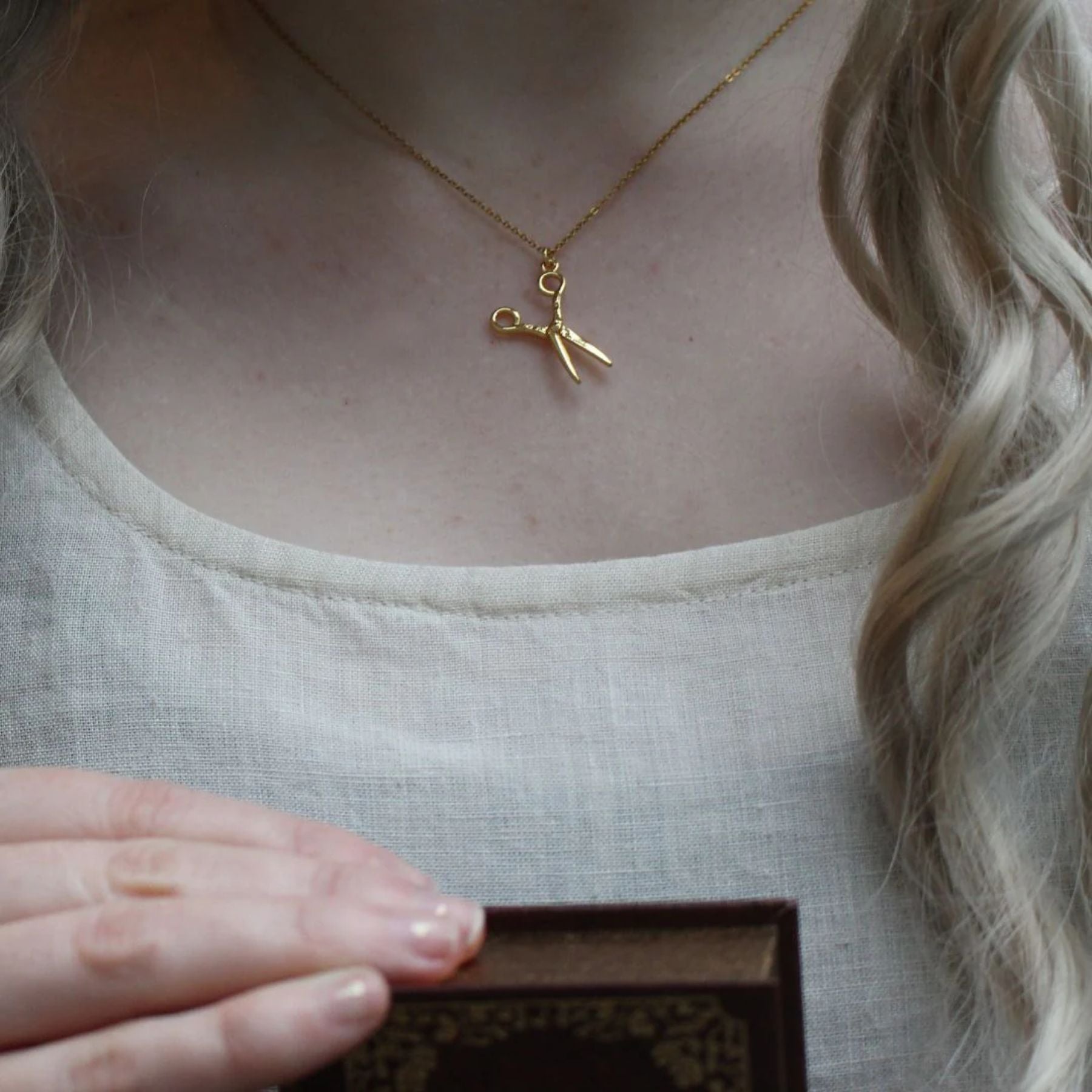 Little Women Gold Bookish Necklace