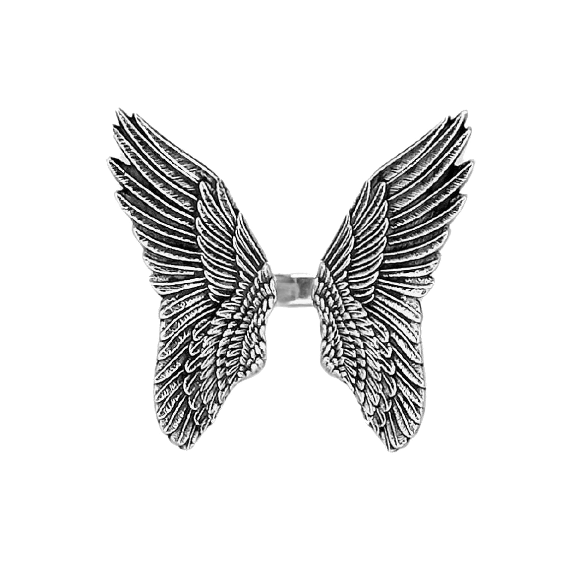 Sterling Silver Wings of the Veil Ring