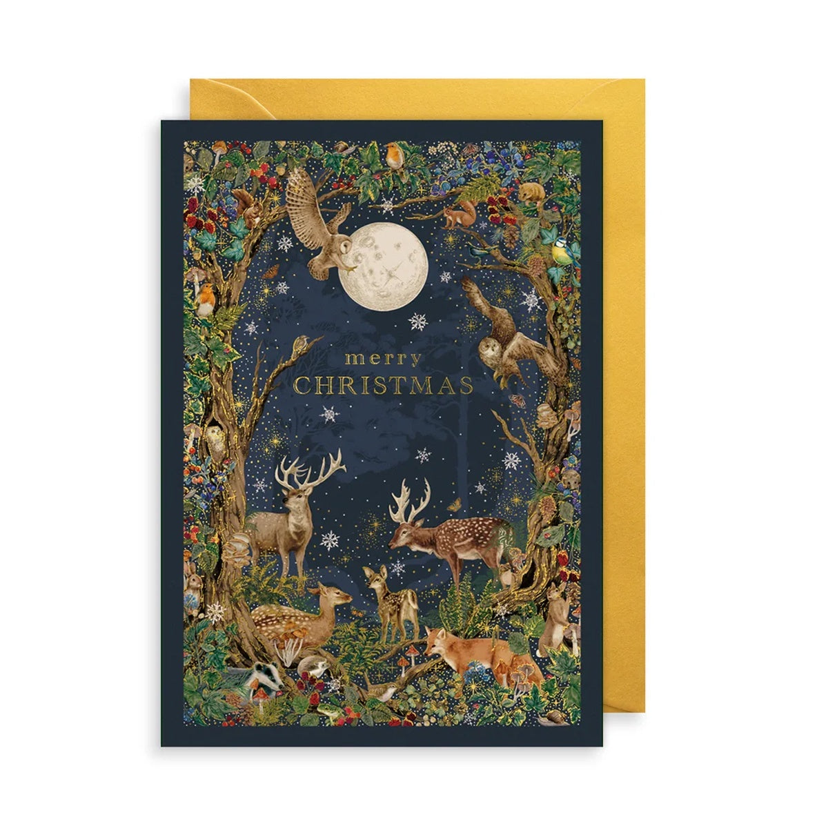 Midnight Forest Christmas Card
