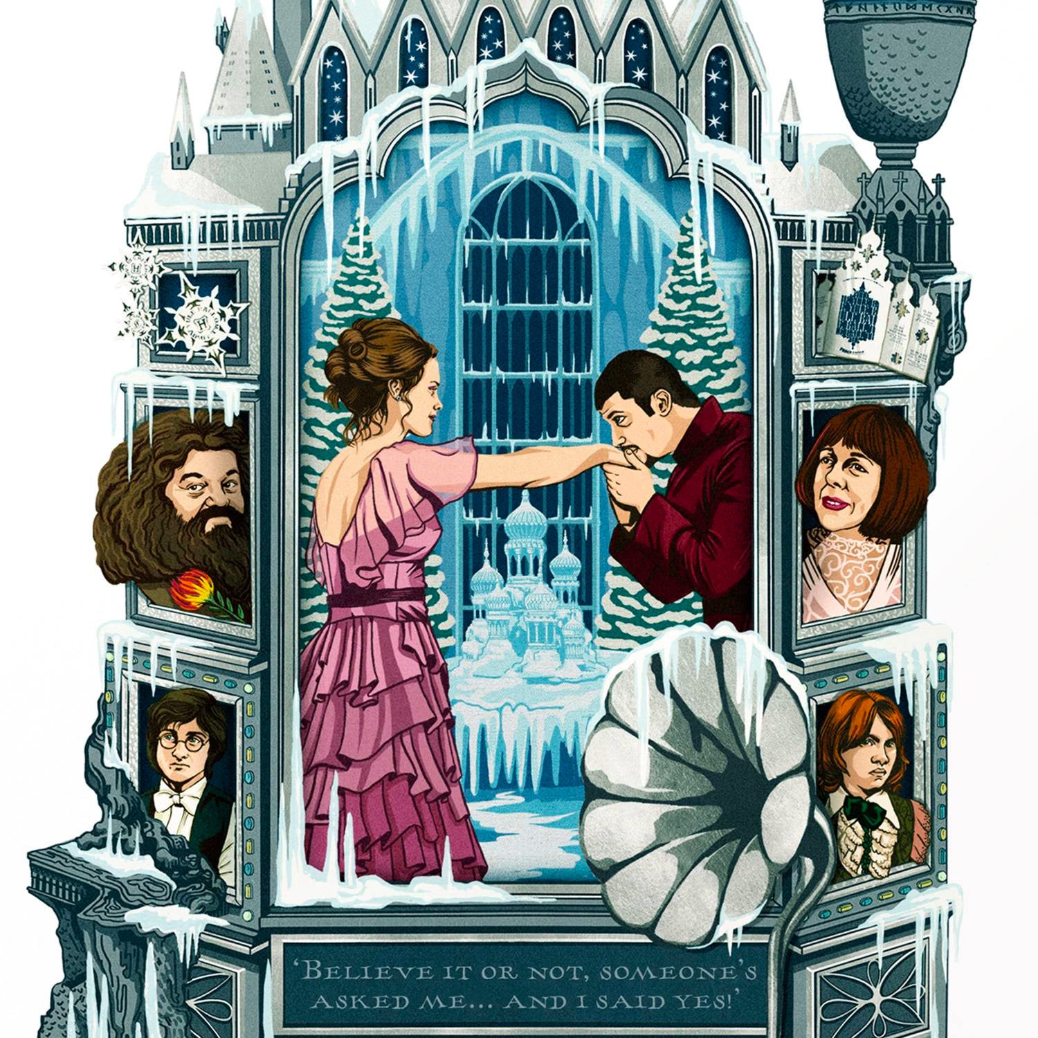 Yule Ball Postcard