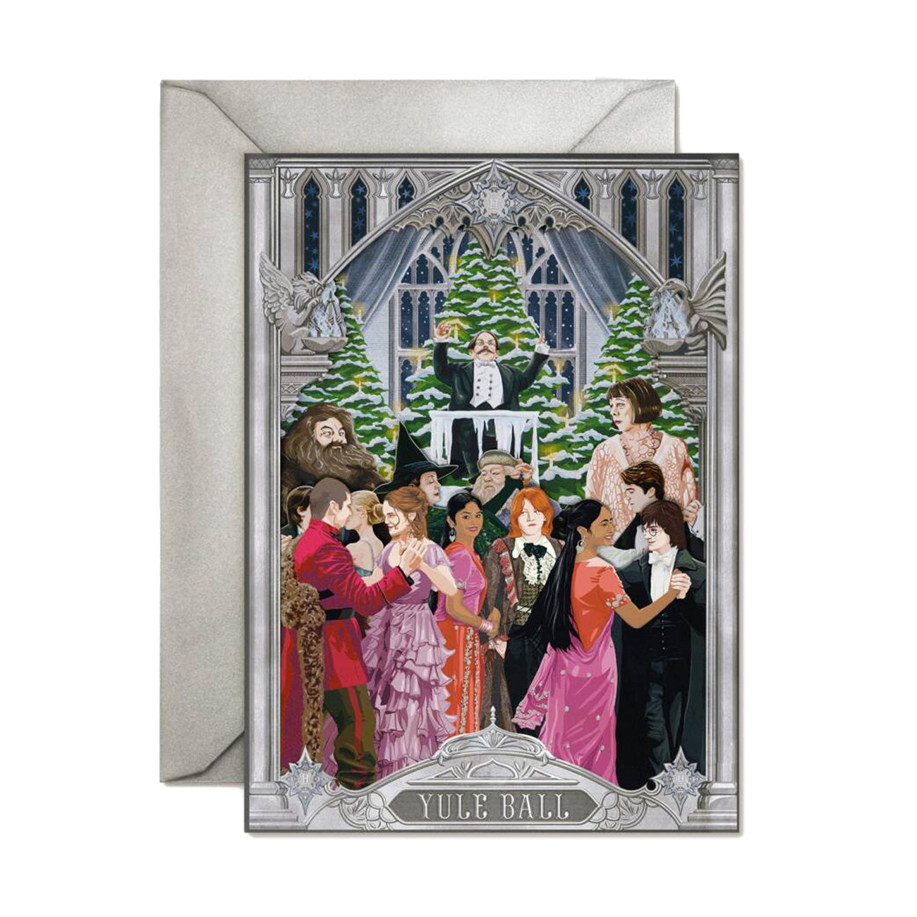 Yule Ball Champions Waltz 3D Notecard