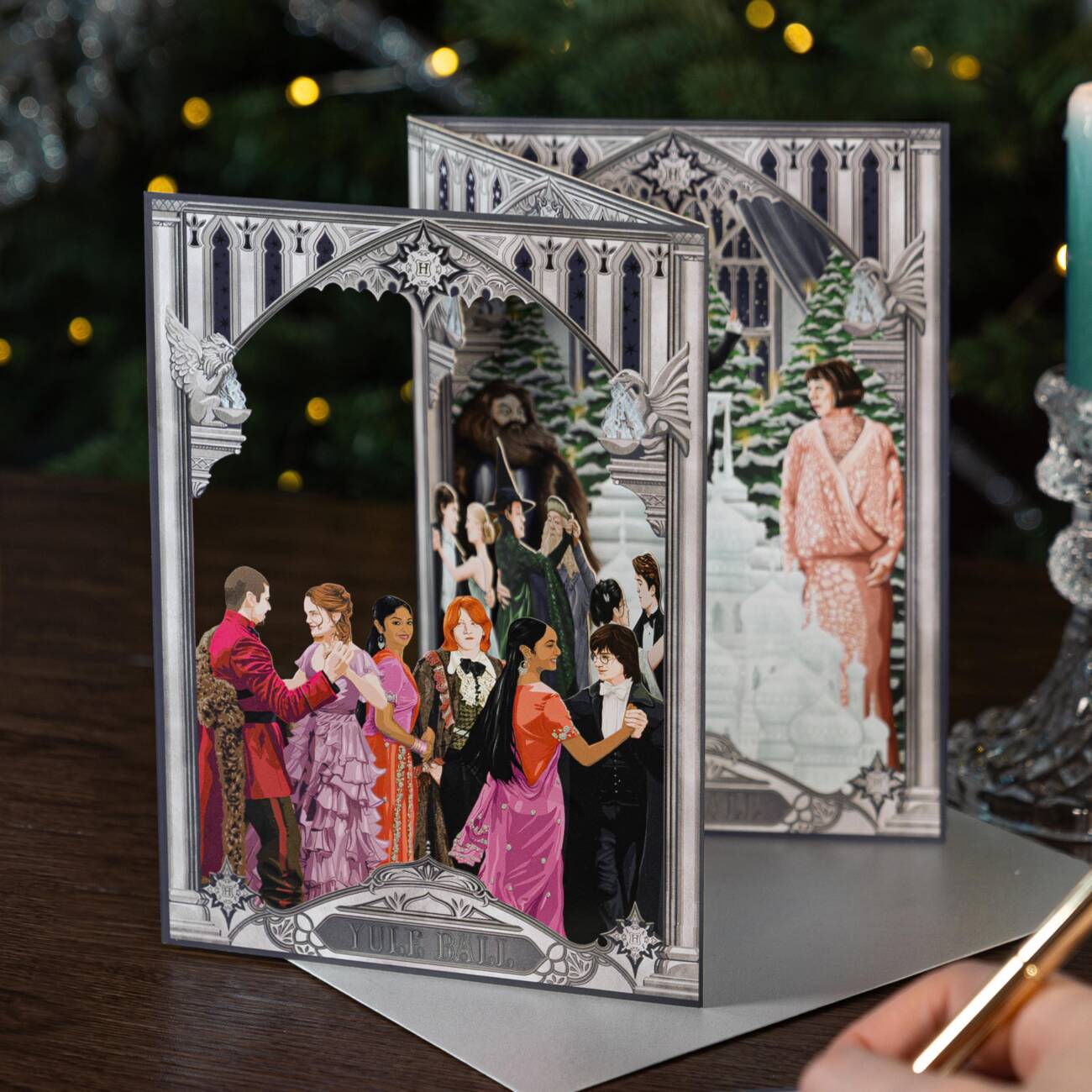 Yule Ball Champions Waltz 3D Notecard