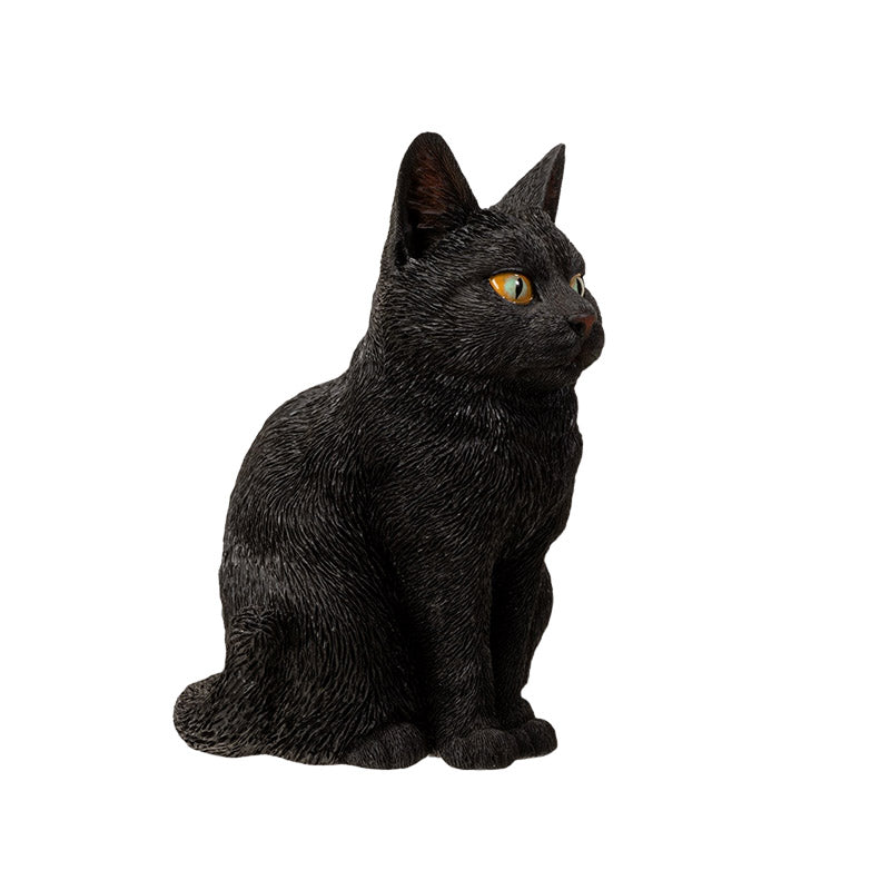 Enchanted Black Cat Statue