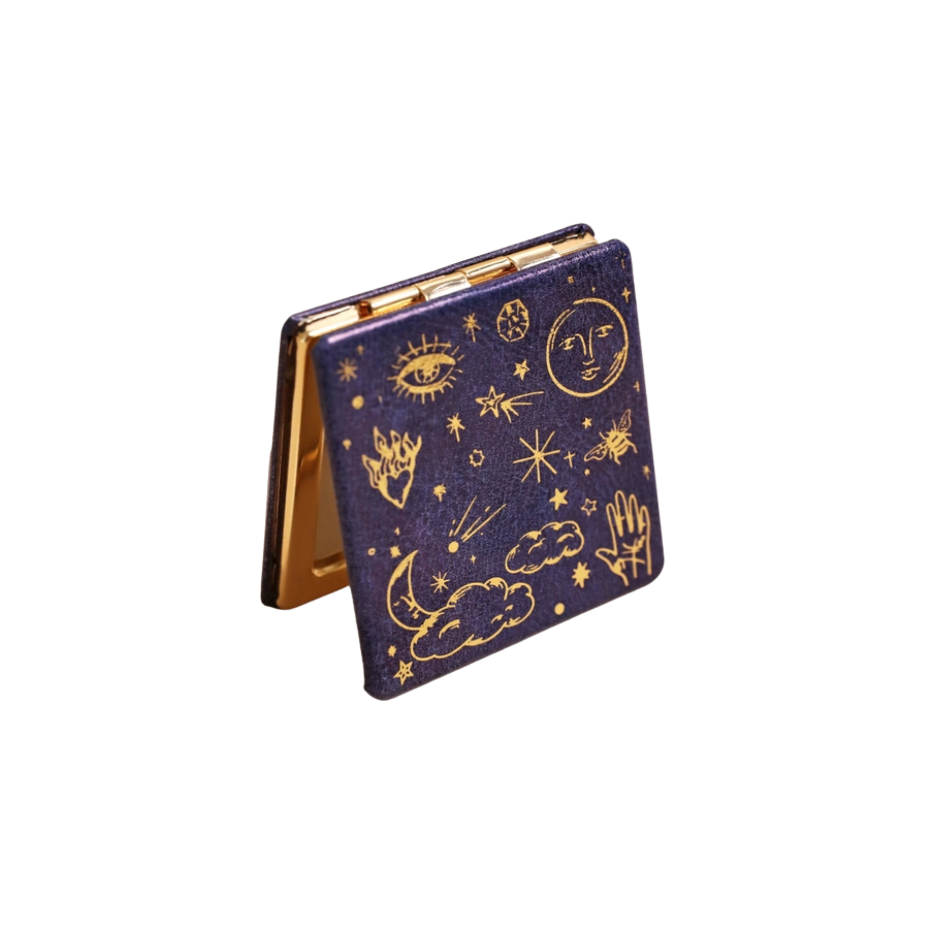 Blue Starry Night Compact Mirror