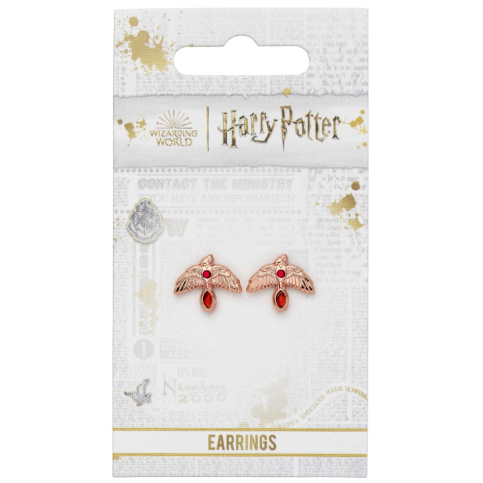 Rose Gold Plated Fawkes Stud Earrings